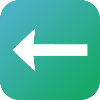 Beautiful Left Arrow Glyph Vector Icon