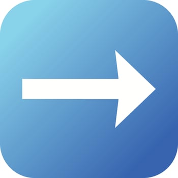 Beautiful Right Arrow Glyph Vector Icon