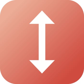 Beautiful Up Down Glyph Vector Icon