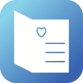 Beautiful Open Card Glyph Vector Icon