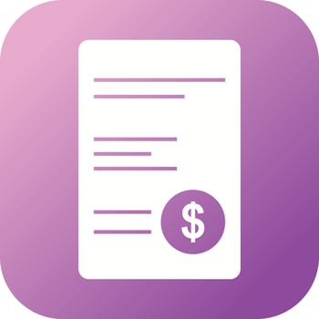 Beautiful Money Report Glyph Vector Icon