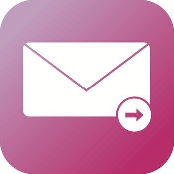 Beautiful Sending Message Glyph Vector Icon