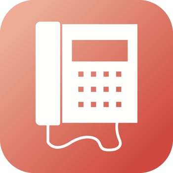 Beautiful Phone Glyph Vector Icon