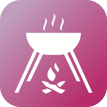 Beautiful Cooking Food Glyph Vector Icon