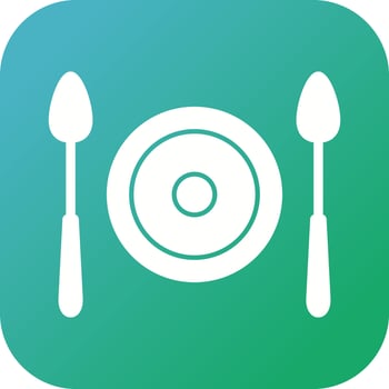 Beautiful Food Glyph Vector Icon