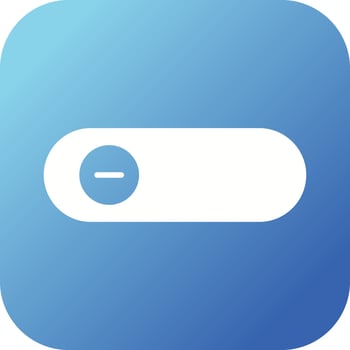 Beautiful Slide Button Glyph Vector Icon