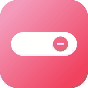 Beautiful Slide button Glyph Vector Icon