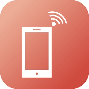 Beautiful Mobile Hotspot Glyph Vector Icon