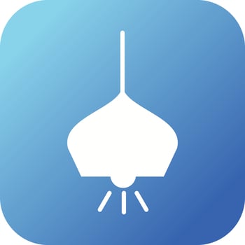 Beautiful Hanging Light glyph Vector Icon