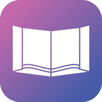 Beautiful Book Glyph Vector Icon