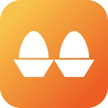 Beautiful Eggs Glyph Vector Icon