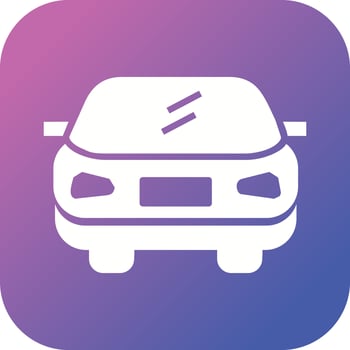 Beautiful Car Vector Glyph Icon