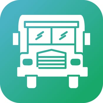 Beautiful Bus Vector Glyph Icon