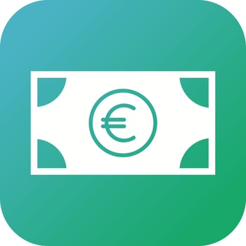 Beautiful Euro Vector Glyph Icon