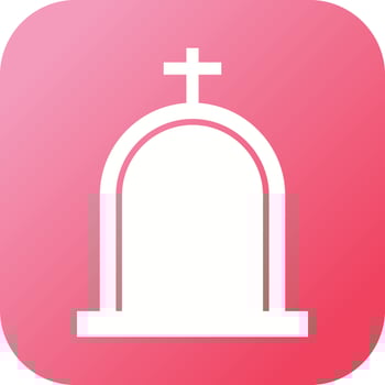 Beautiful Cemetery Vector Glyph Icon