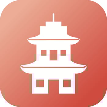 Beautiful Temple Vector Glyph Icon