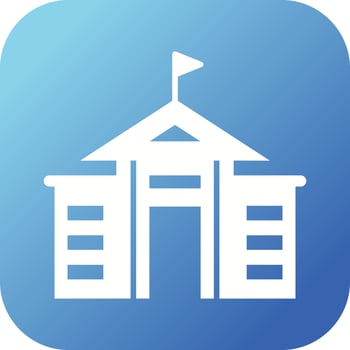 Beautiful College Vector Glyph Icon