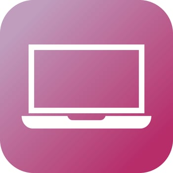 Beautiful Laptop Vector Glyph icon