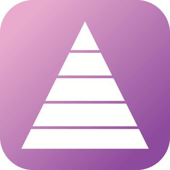 Beautiful Triangle Vector Glyph icon