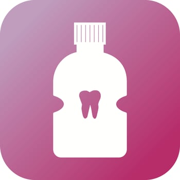 Beautiful Teeth Vector Glyph icon