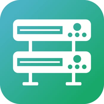 Beautiful Server Vector Glyph icon