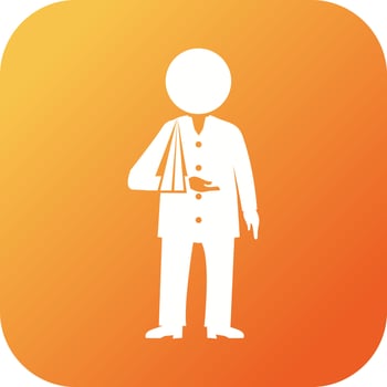Beautiful Patient Vector Glyph icon
