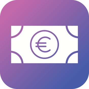 Beautiful Euro Vector Glyph icon