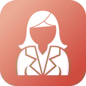 Beautiful Business woman Vector Glyph icon