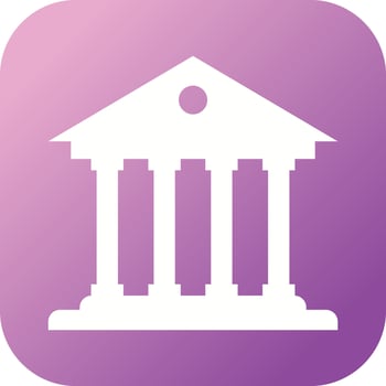 Beautiful Bank Vector Glyph icon