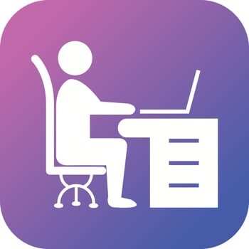 Beautiful Workplace Vector Glyph icon
