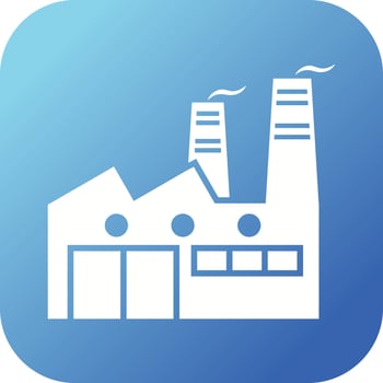 Beautiful Factory Vector Glyph icon