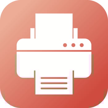 Beautiful Printer Vector Glyph icon
