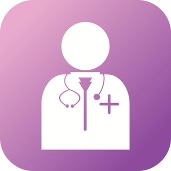Beautiful Doctor Vector Glyph icon
