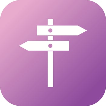 Beautiful Directional arrows Vector Glyph icon
