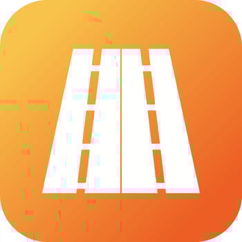 Beautiful Highway Vector Glyph icon
