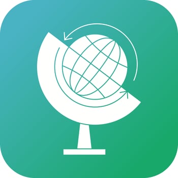 Beautiful worldwide Vector Glyph icon