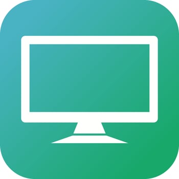 Unique LCD Glyph Vector Icon