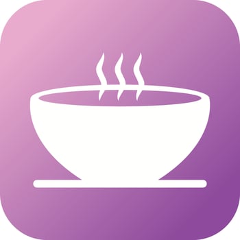 Unique Hot Soup Vector Glyph Icon