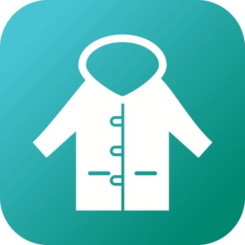 Unique Warm Jacket Vector Glyph Icon