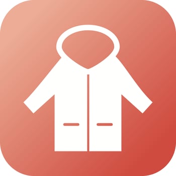 Unique Coat Vector Glyph Icon