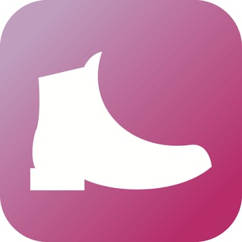 Unique Boots Vector Glyph Icon