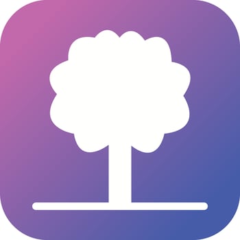 Unique Tree I Vector Glyph Icon