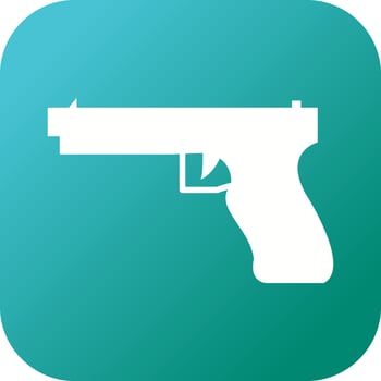 Unique Weapon Vector Glyph Icon