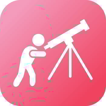 Unique Adjusting Telescope Vector Glyph Icon