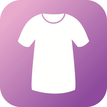 Unique T Shirt Vector Glyph Icon