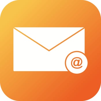 Unique Mail Vector Glyph Icon