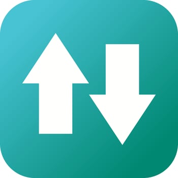 Unique Data Connection Vector Glyph Icon