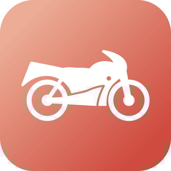 Unique Bike Vector Glyph Icon