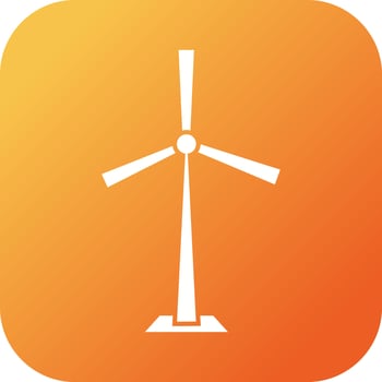 Unique Turbine Vector Glyph Icon