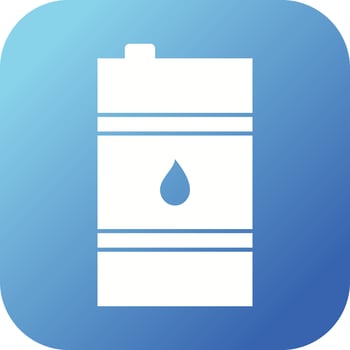 Unique Oil Barrel Vector Glyph Icon